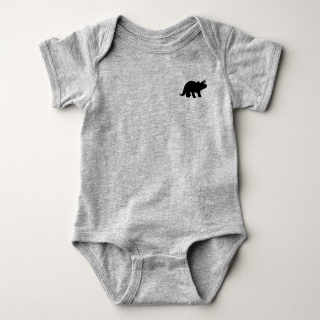 Body Para Bebê * Dinossauro Baby T-Shirt, dino (Frente)