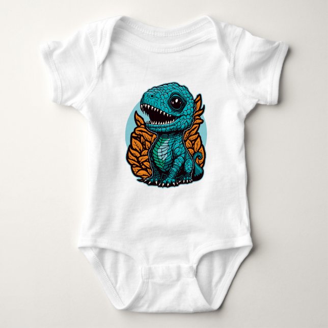 Body Para Bebê Dinossauro Bebê (Frente)