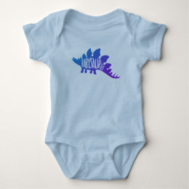Body Para Bebê Dinossauro Bebê Design Bonito De Azul