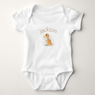 Body Para Bebê Dinossauro Bebê Menino Fofo Doce Personalizado