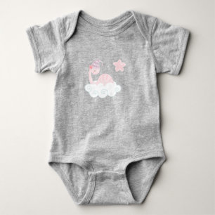 Body Para Bebê Dinossauro Bebê Rosa Dormindo Roupa-Vidro