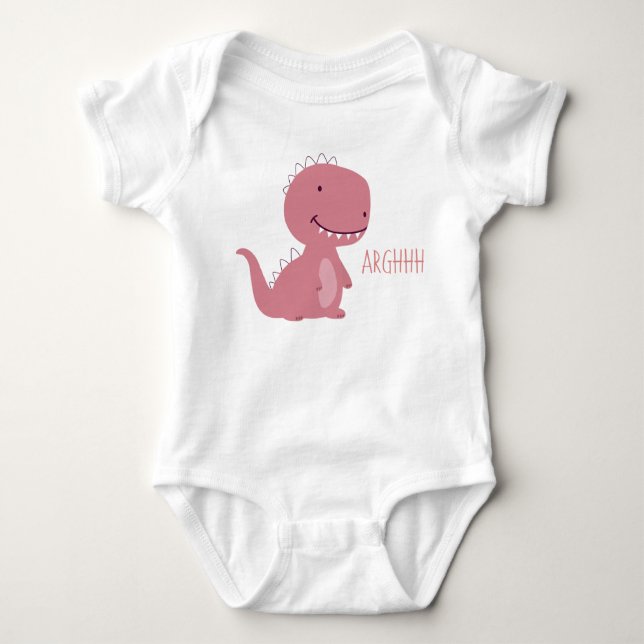Body Para Bebê Dinossauro bonito (Frente)
