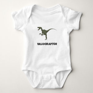Body Para Bebê Dinossauro do Velociraptor
