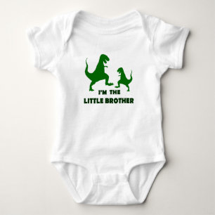 Body Para Bebê Dinossauro Eu sou o Irmão Pequeno
