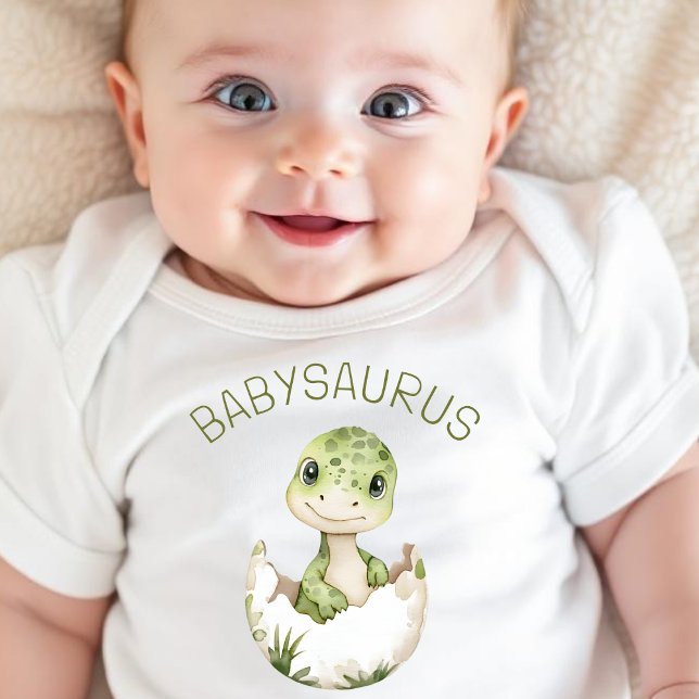 Body Para Bebê Dinossauro Gato Personalizado Dino Babysaurus (Criador carregado)