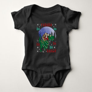 Body Para Bebê Dinossauro Natal Papai Noel