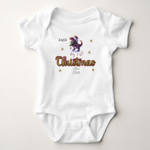 Body Para Bebê Dinossauro Personalizado Rawr Babies Primeiro Nata