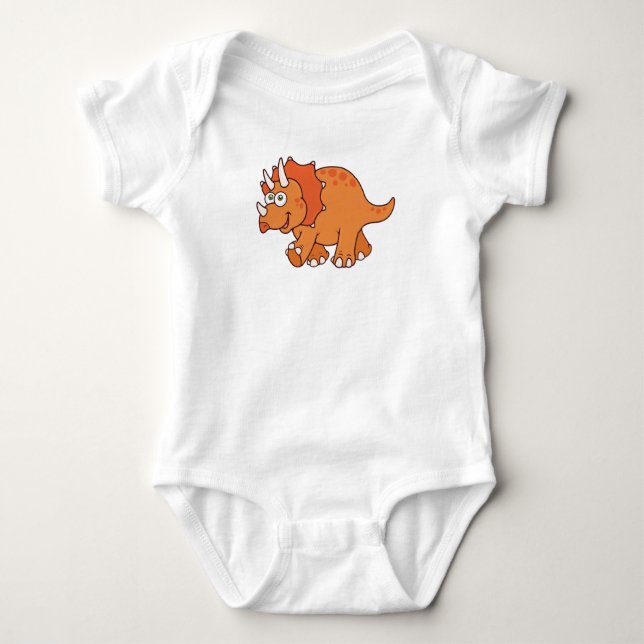Body Para Bebê Dinossauro Personalizável (Frente)
