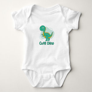 Body Para Bebê Dinossauro Verde