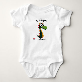 Body Para Bebê Dinossauro Verde Fofo | Estilo para Crianças e Ado