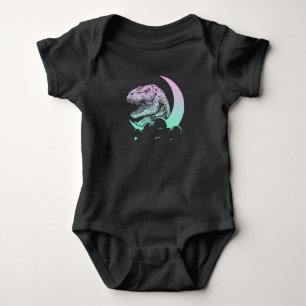 Body Para Bebê Dinossauros da Lua do Gótico Pastel Trex Moon Wic