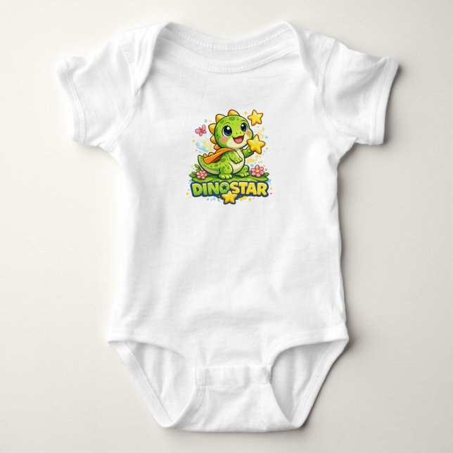 Body Para Bebê DinoStar (Frente)