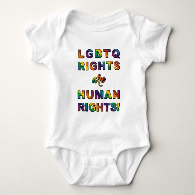 BODY PARA BEBÊ DIREITOS LGBTQ... (Frente)