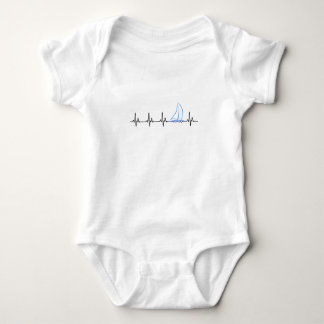 Body Para Bebê Dirigindo Heartbeat Funny Sailboat