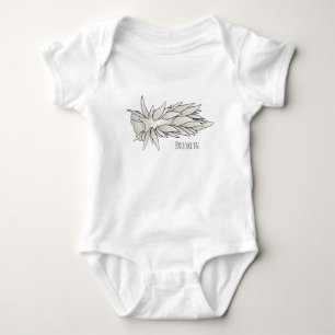 Body Para Bebê Dirona albolineata nudibranch ilustração