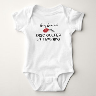 Body Para Bebê Disc Golfer em Treinamento Golfe de Disco