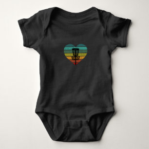 Body Para Bebê DiscGolf - Cesta de Destino da Vintage Retroativa