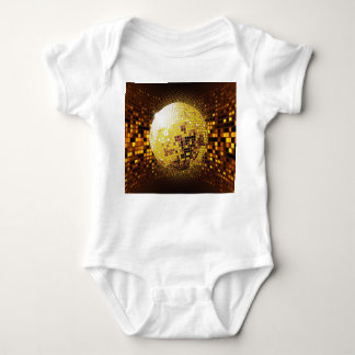 Body Para Bebê Disco do Partido: Luzes brilhantes Vintage.