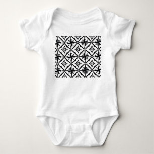 Body Para Bebê Distinctive Indonesia Batik: Vintage Motifs.