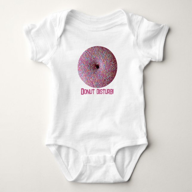 Body Para Bebê Distúrbio de rosquinha! (Frente)