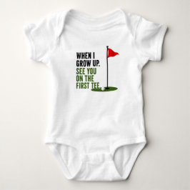 Body Para Bebê Dito engraçado de golfe para bebê golfista