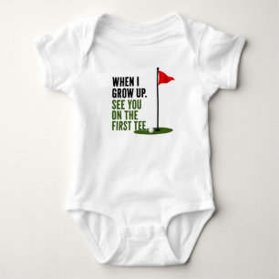 Body Para Bebê Dito engraçado de golfe para bebê golfista