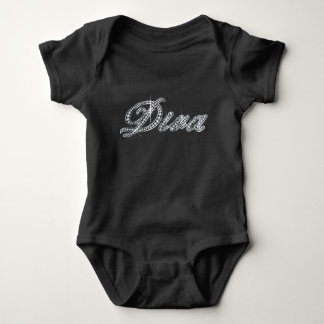 Body Para Bebê Diva "Diamond Bling"
