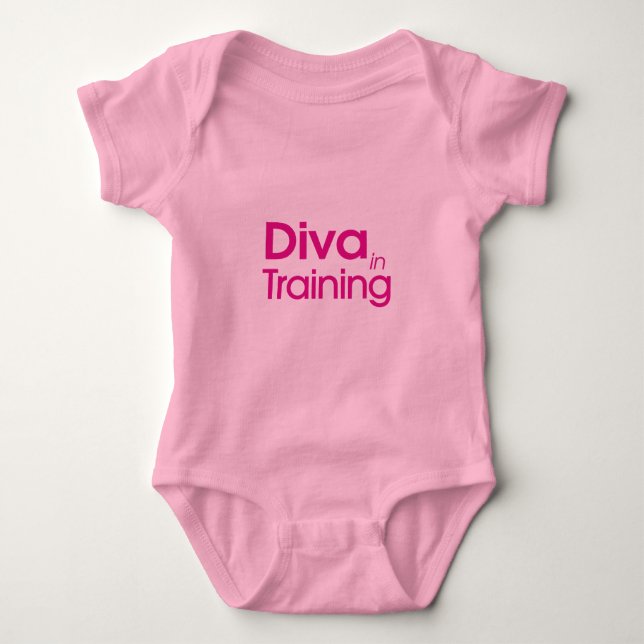 Body Para Bebê Diva no treinamento (Frente)