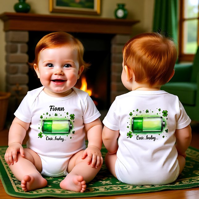 Body Para Bebê Diversão…Carregando (Craic…Loading Baby Bodysuit)