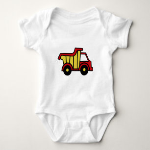 Body Para Bebê Diversão de Construção/ Despejo de Caminhão