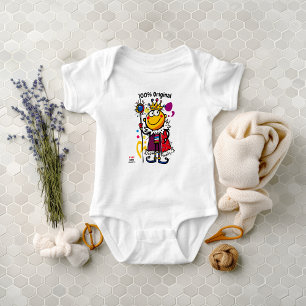 Body Para Bebê Diversão e Rei Emoji Colorido Infantil
