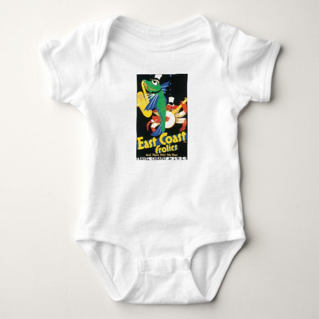 Body Para Bebê Diversões da Costa Leste (Frente)