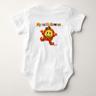 Body Para Bebê Divertido Fofo 1º Halloween Crianças Sorriso Feliz