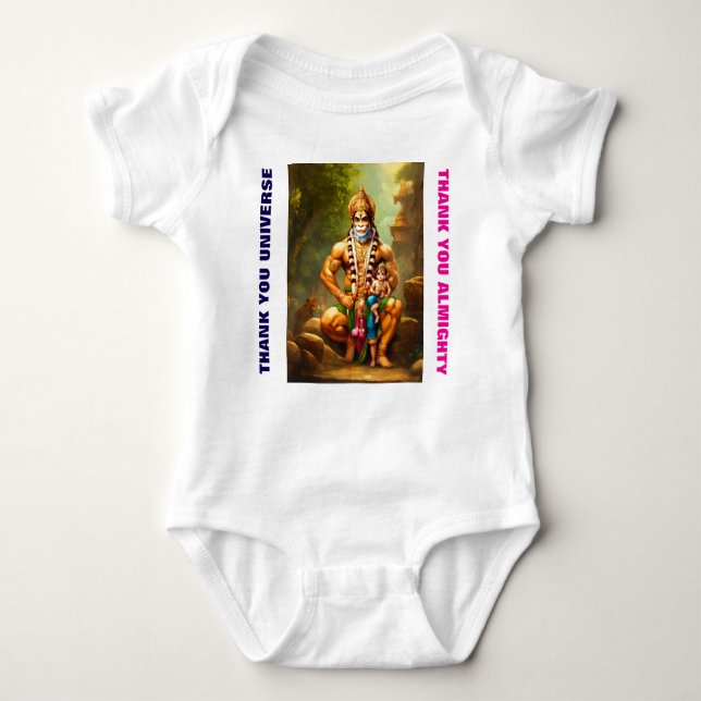 Body Para Bebê Divine Baby Suit – Hanuman, The Saviour (Frente)