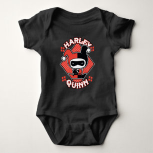 Body Para Bebê Divisões de Chibi Harley Quinn