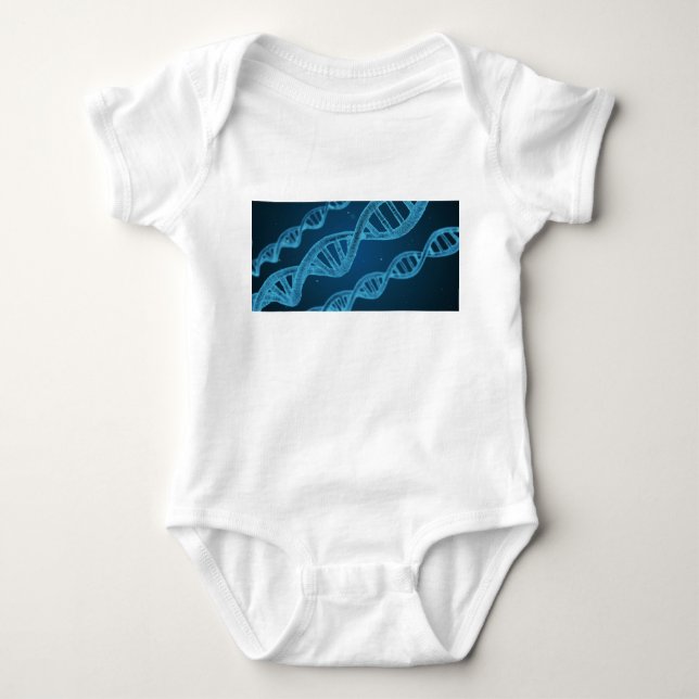 Body Para Bebê DNA Double Helix (Frente)