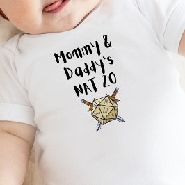 Body Para Bebê DnD Baby - Mamãe e Pai Nat 20