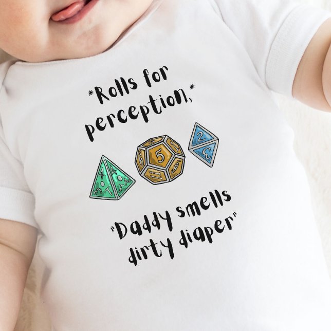 Body Para Bebê DnD Baby- Roll para Percepção fralda suja (Criador carregado)