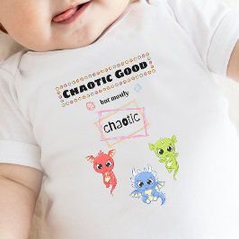Body Para Bebê DnD Bebê - Bem Chaótico, Mas maioritariamente Chaó