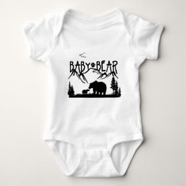 Body Para Bebê Do bebê do urso do excelente TShirt fora