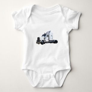 Body Para Bebê Do branco reboque de tractor semi
