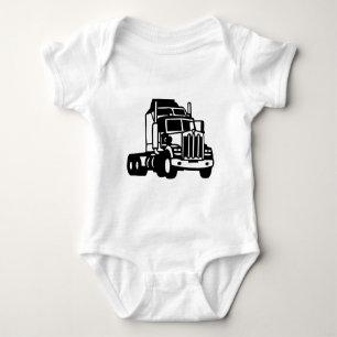 Body Para Bebê Do CAMINHÃO americano do camionista do reboque