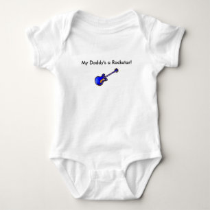 Body Para Bebê Do "um Rockstar meu pai!" Romper infantil
