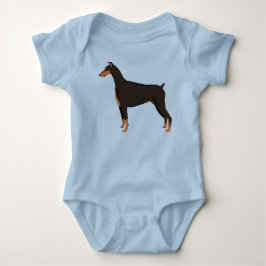 Body Para Bebê Doberman