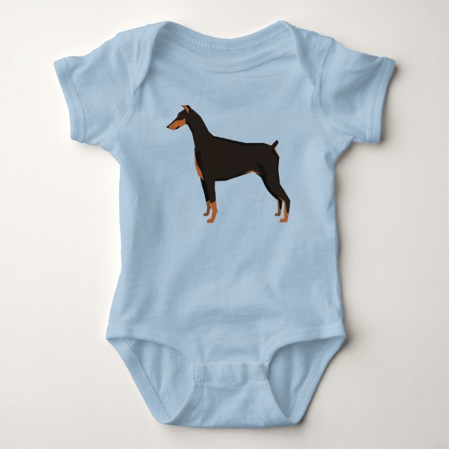 Body Para Bebê Doberman (Frente)