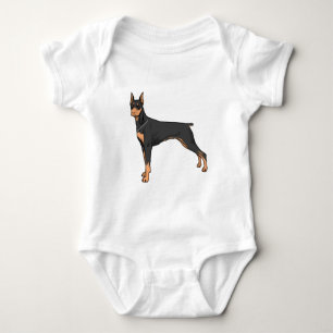 Body Para Bebê Dobermann doberman