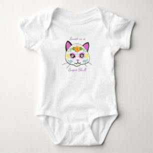 Body Para Bebê Doce Bebê Açúcar Crânio Roupa De Bebê