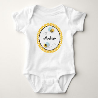 Body Para Bebê Doce Bumble Bee Personalizado Bebê T-Shirt