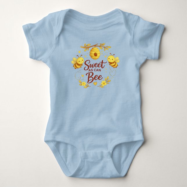 Body Para Bebê Doce como Abelha (Frente)