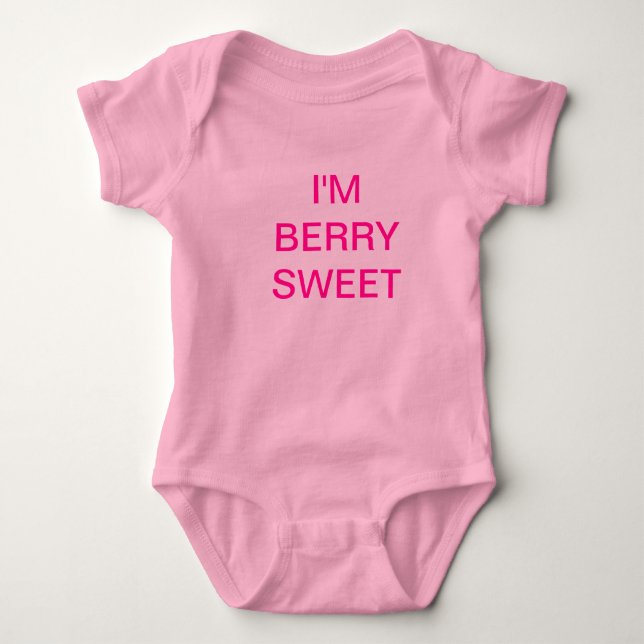 Body Para Bebê Doce da baga (Frente)